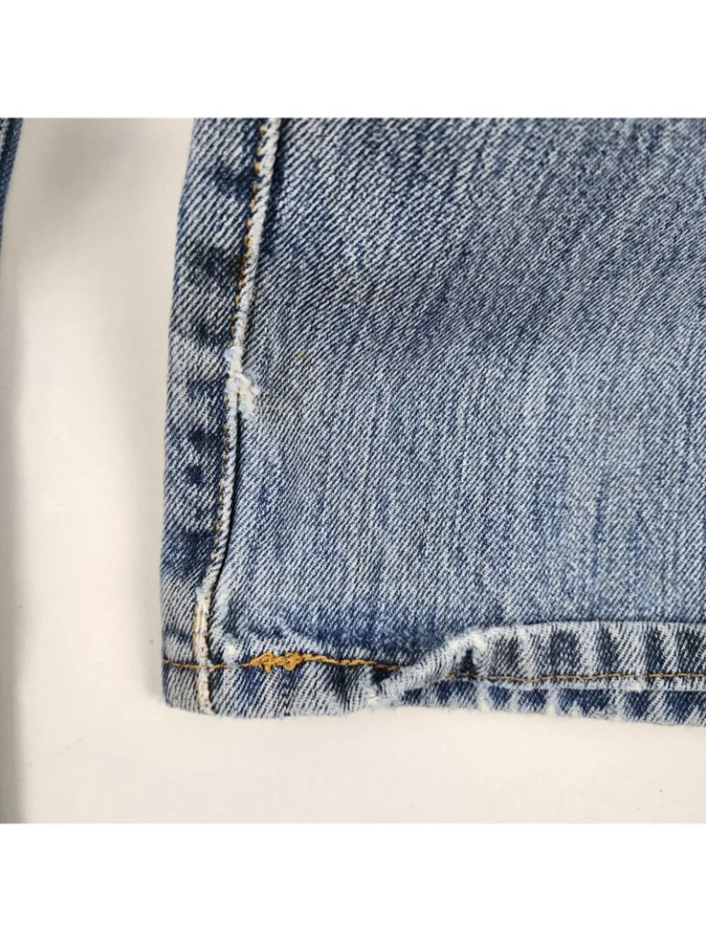 LEVIS 501 Jeans Mens 36x34 Red Tab Button Fly Blue Straight Leg